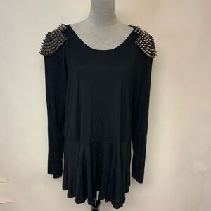 ASOS Curve Top Goth Grunge Edgy Punk Rocker Studs Plus Womens SZ 24 NWT